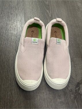 Cariuma IBI Slip-On Rose Knit Sneakers Pink US Women's 9.5 / Men's 8